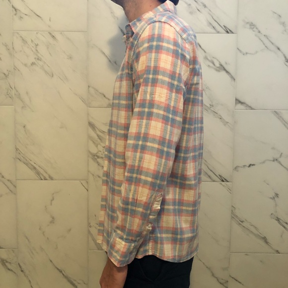 [L] Bixby Plaid Cotton Button Down - Picture 3 of 6